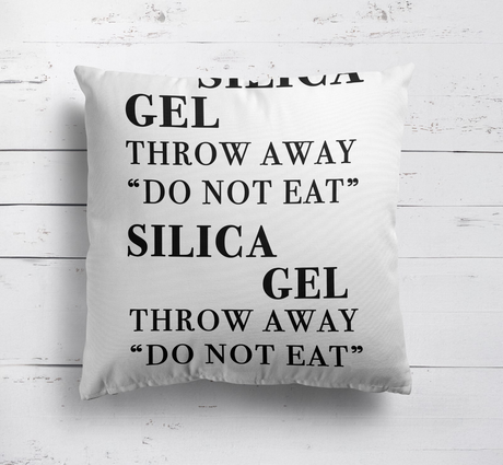 Silica Gel Funny Prank Cheeky Novelty Joke Square Fill Zip Close Cushion Throw