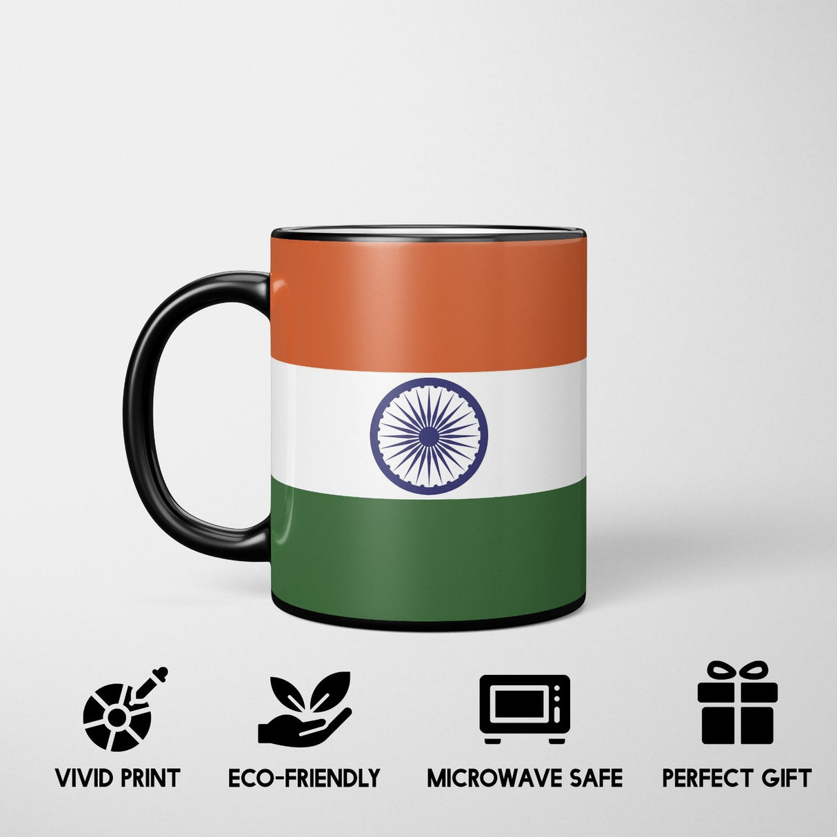India Flag Design Tea Gift Heat Sensitive Magic Colour Changing Mug Novelty Cup