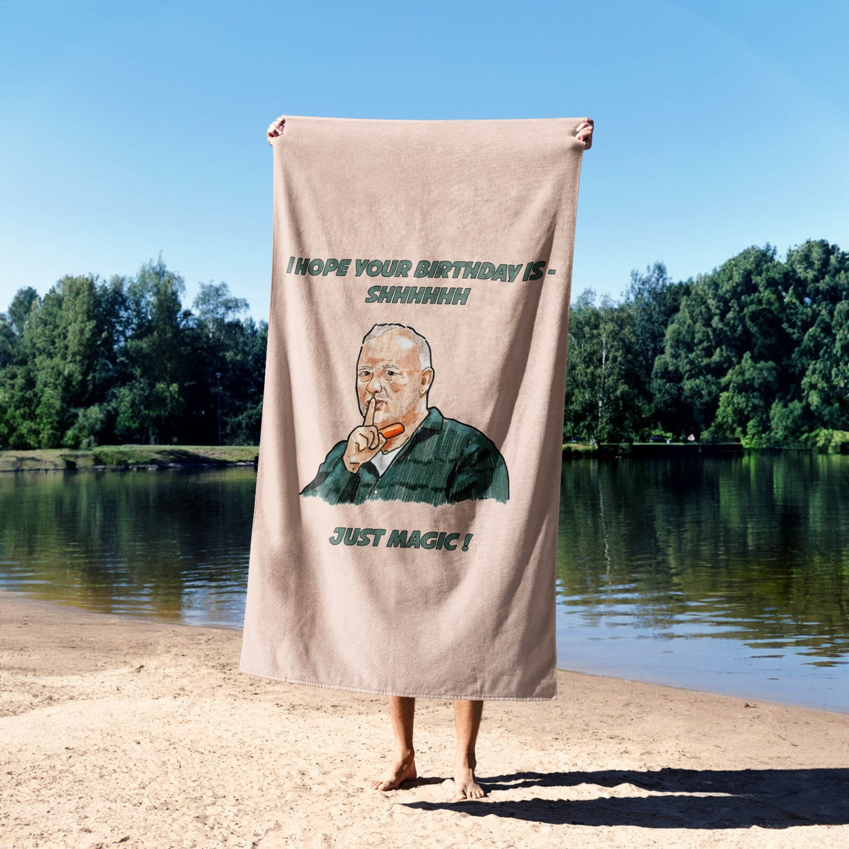 Your Birthday Is Going To Be Just Magic Bob Mortimer Custom Bath Sheet Towel