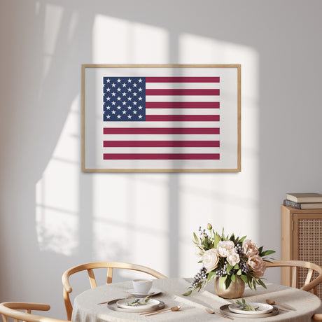 USA Flag America Custom Wall Art Poster Picture Print Decor Patriotic Gift Home