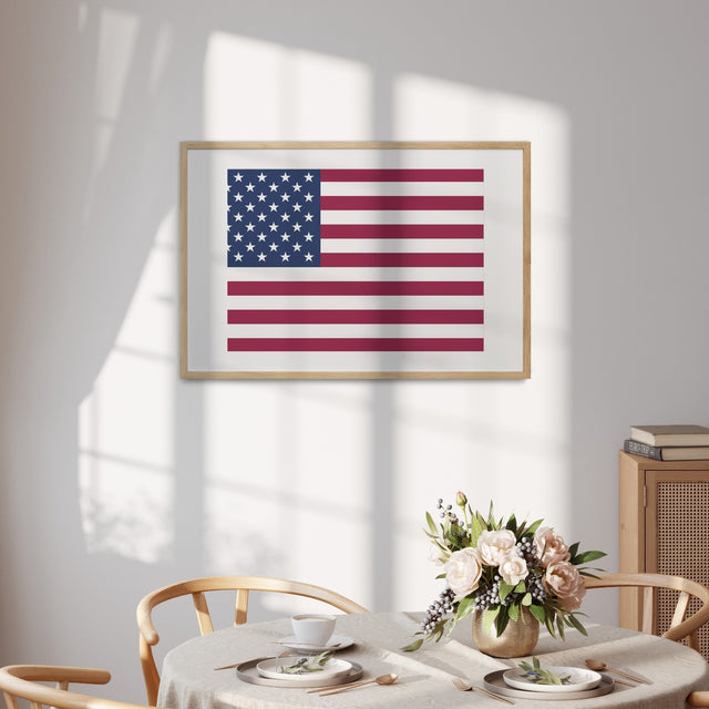USA Flag America Custom Wall Art Poster Picture Print Decor Patriotic Gift Home
