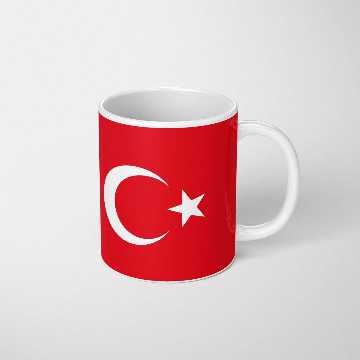 Turkey Flag Turkish Design Coffee Tea Mug Cup Set Coaster - Gift Him Her Custom