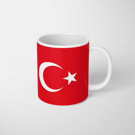 Turkey Flag Turkish Design Coffee Tea Mug Cup Set Coaster - Gift Him Her Custom
