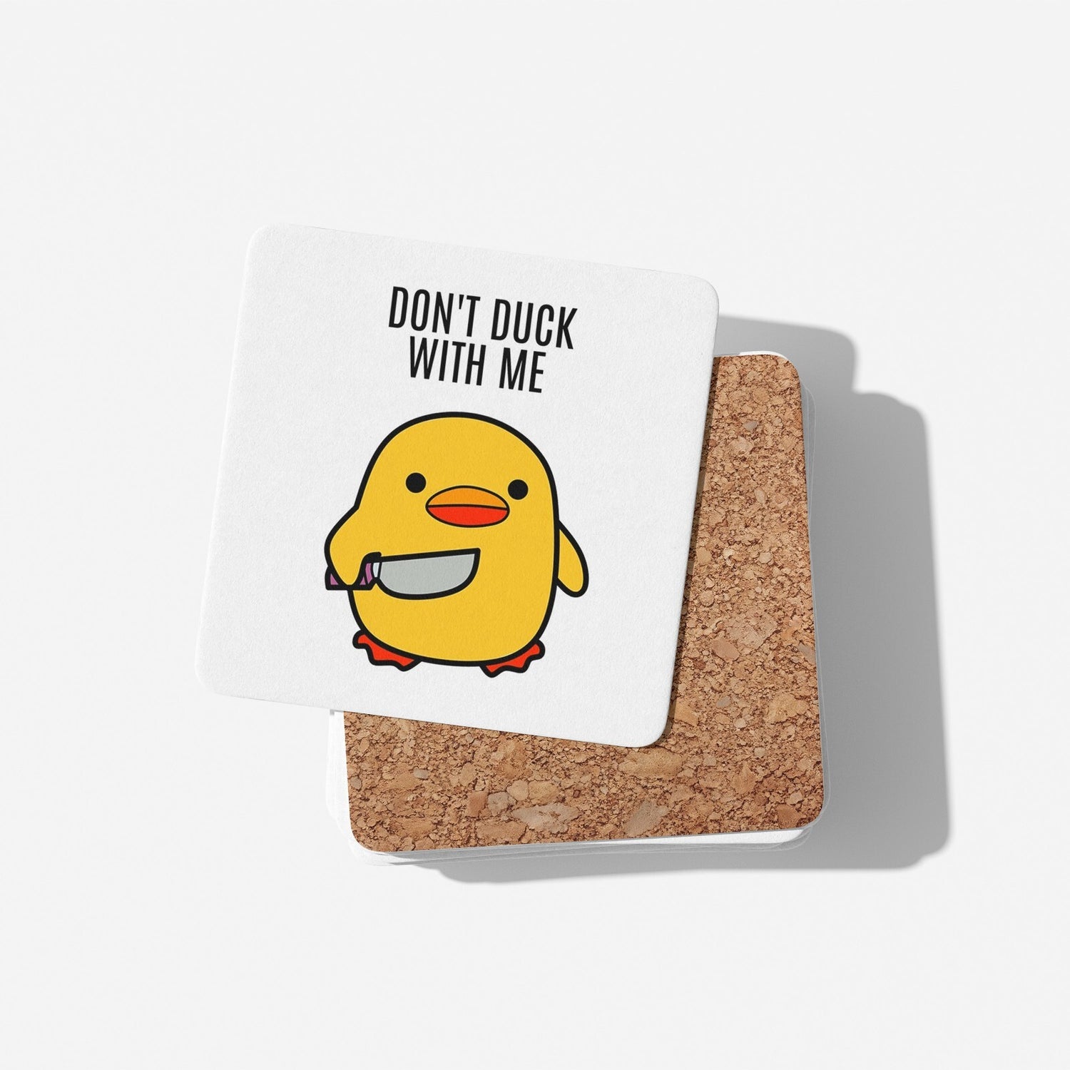 Don't Duck With Me Rude Cheeky Funny Gift Coffee Tea Mug Coaster Option Him Her
