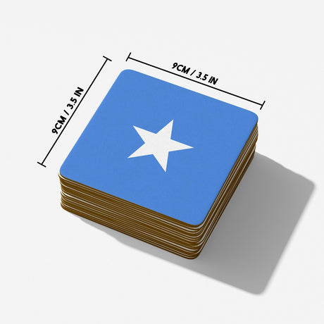 Somalia Flag Design Coffee Tea Mug Cup Set Coaster Gift Him Her Custom Patriotic
