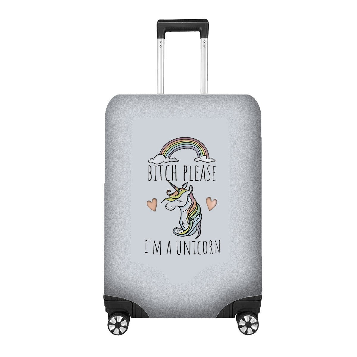 B*itch Please I'm a Unicorn Luggage Cover – Gift Personalised Suitcase Protector