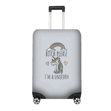 B*itch Please I'm a Unicorn Luggage Cover – Gift Personalised Suitcase Protector
