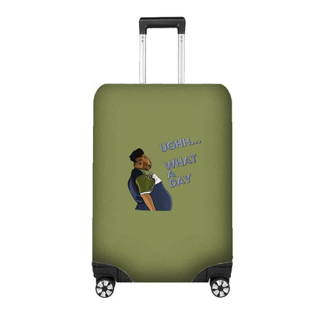 Harvey What a Day Luggage Cover – Funny Travel Suitcase Protector - Custom Gift
