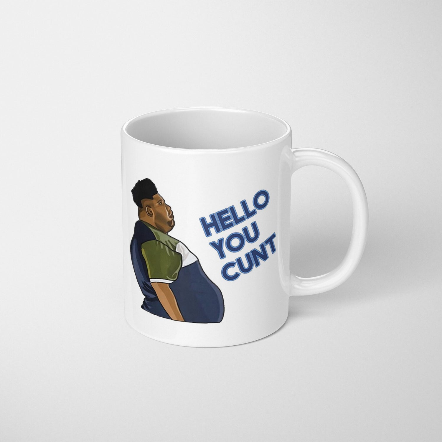 Harvey Hello You C*nt Rude Cheeky Gift Coffee Tea Mug + Coaster Option Him/Her