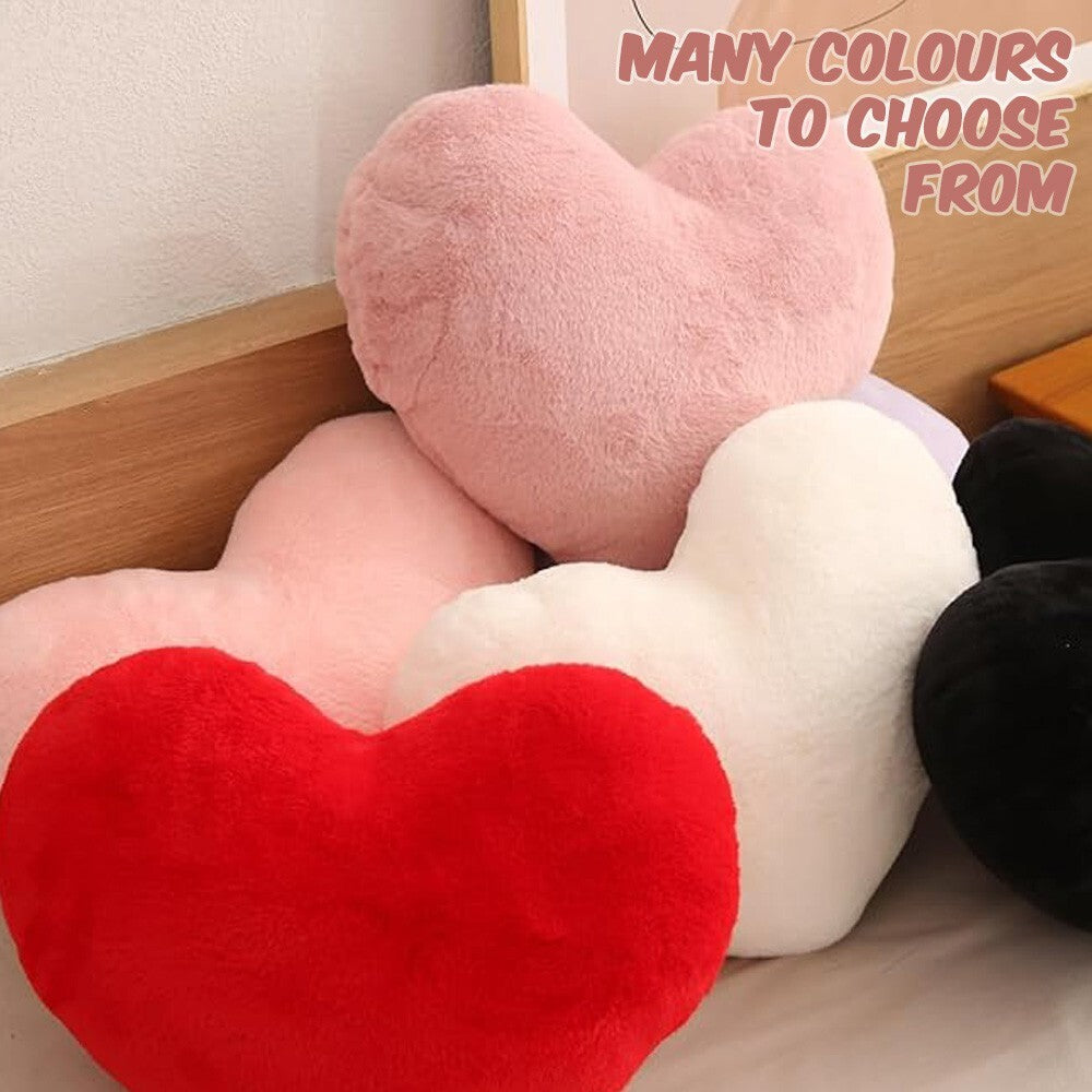 Soft Cuddly Heart Love Shaped Cushion Plush Pillow Custom Sizes & Colour Options