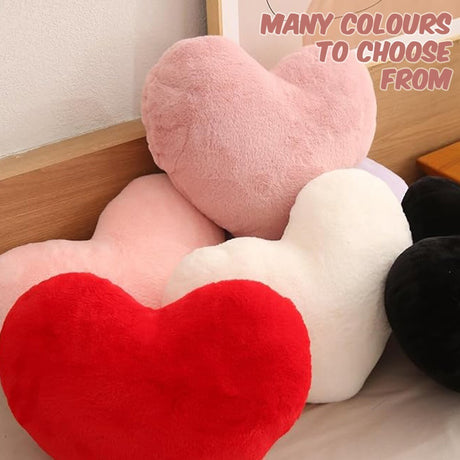 Soft Cuddly Heart Love Shaped Cushion Plush Pillow Custom Sizes & Colour Options