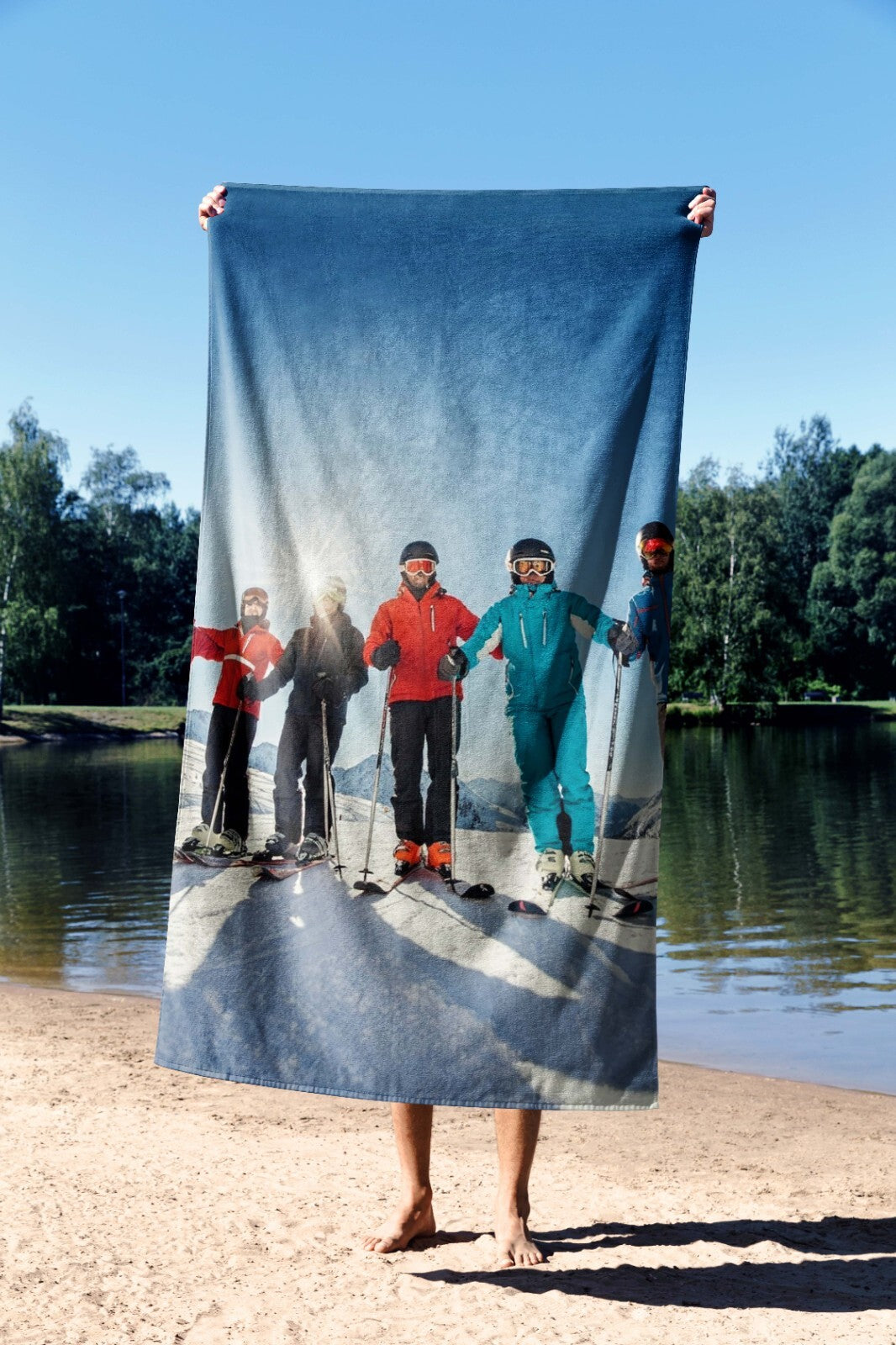 Upload Your Own Photo Personalised Custom Soft Absorbent Beach Bath Sheet Towel