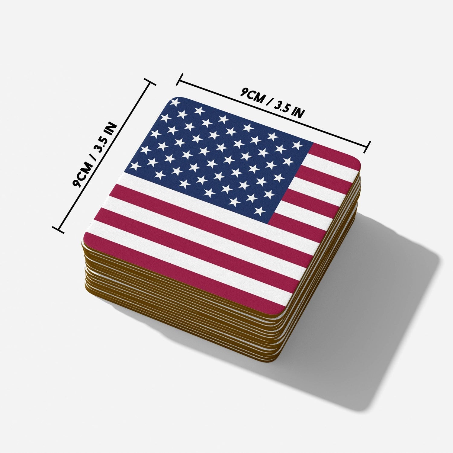 USA Flag America Design Coffee Tea Mug Cup Set Coaster Gift Him Her Custom Made