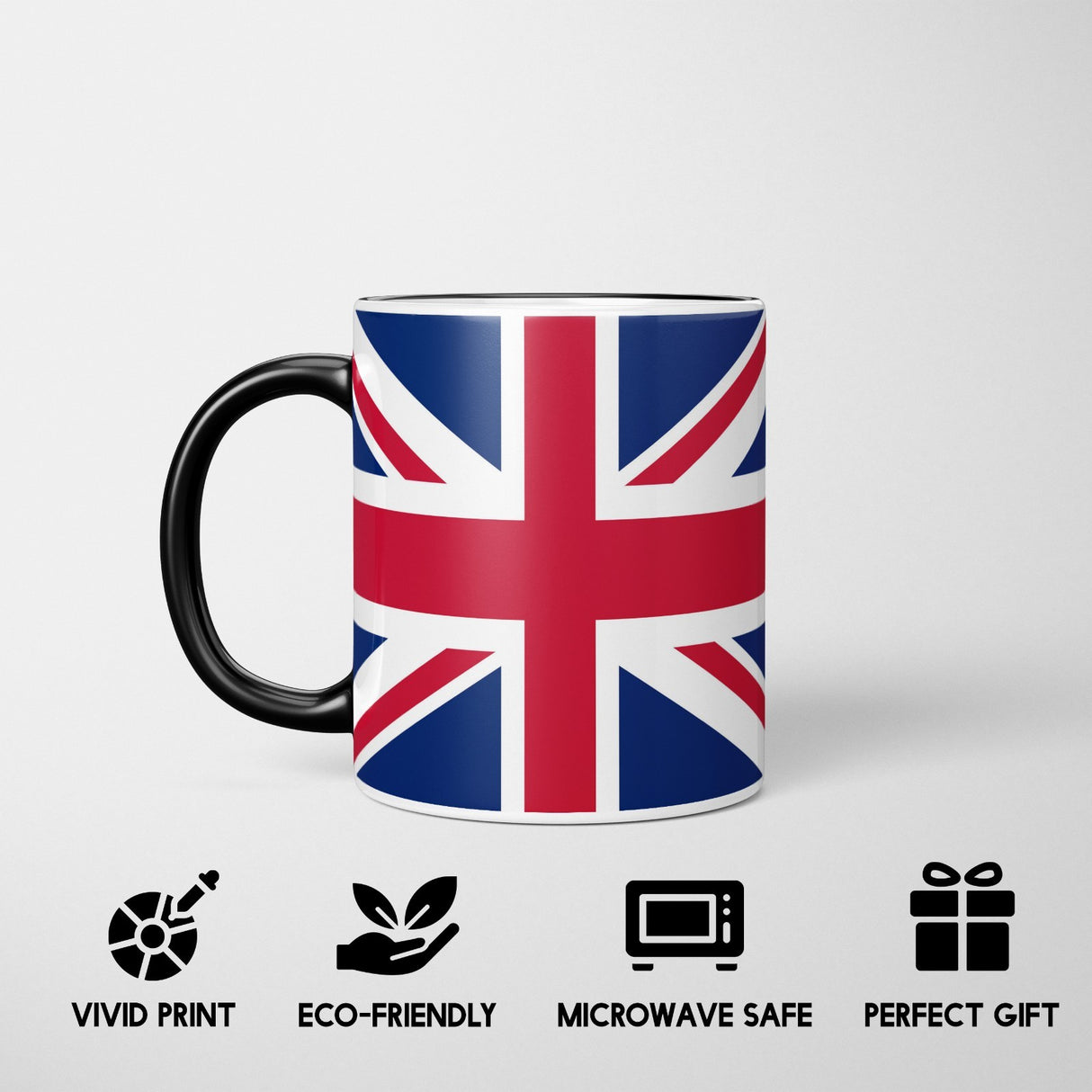GB Flag Union Jack Flag Heat Sensitive Magic Colour Changing Mug Novelty Cup