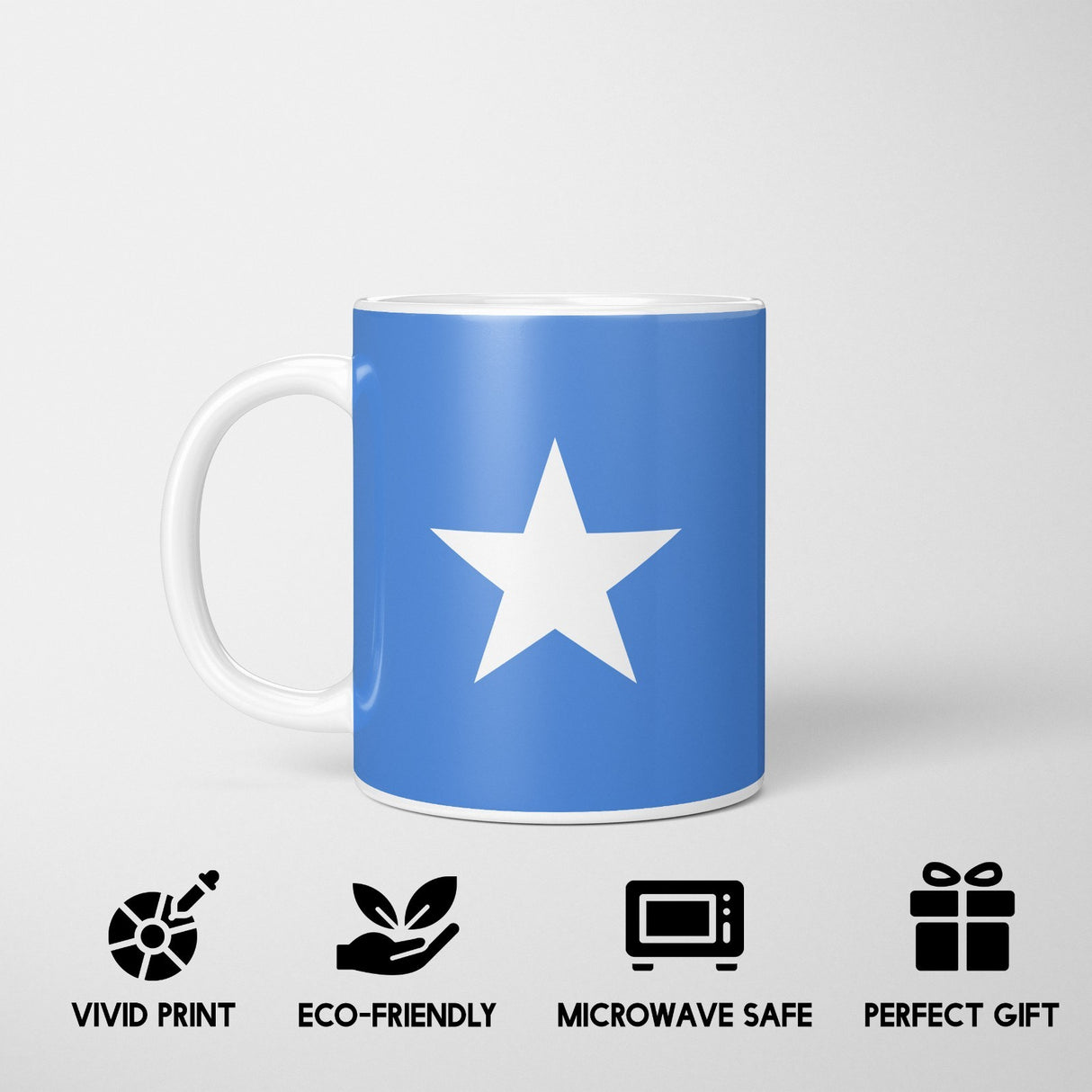 Somalia Flag Design Coffee Tea Mug Cup Set Coaster Gift Him Her Custom Patriotic