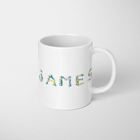 Personalised Confetti Handmade Novelty Coffee Tea Mug Coaster Gift Him Her