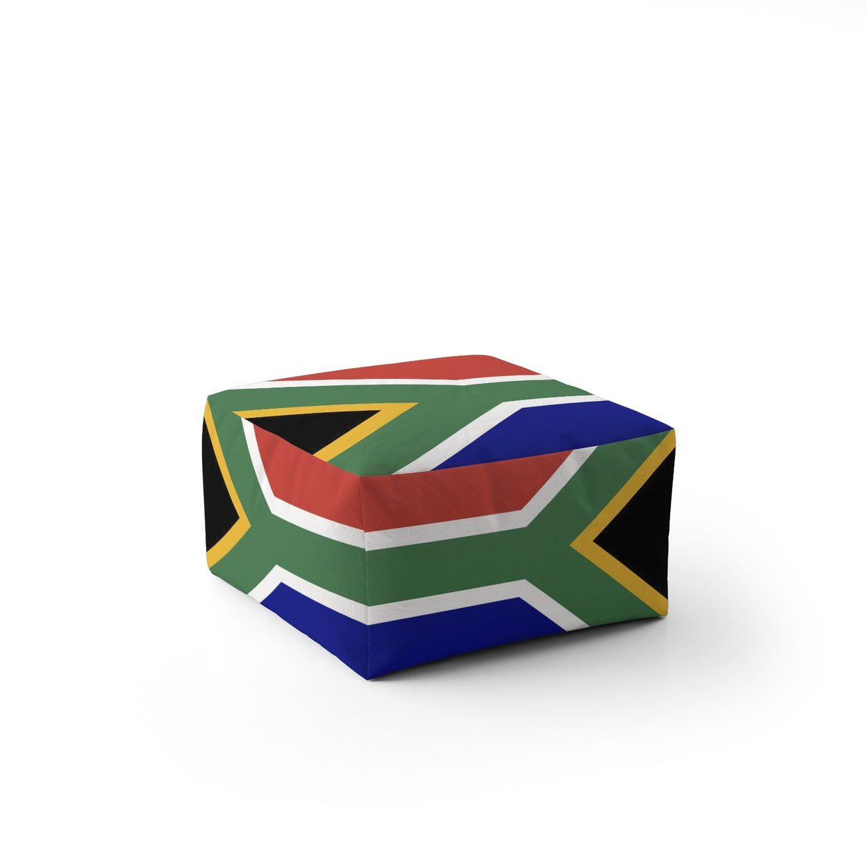 South Africa Flag SA Ottoman Filled Pouffe Footrest Washable Cover Custom Gift