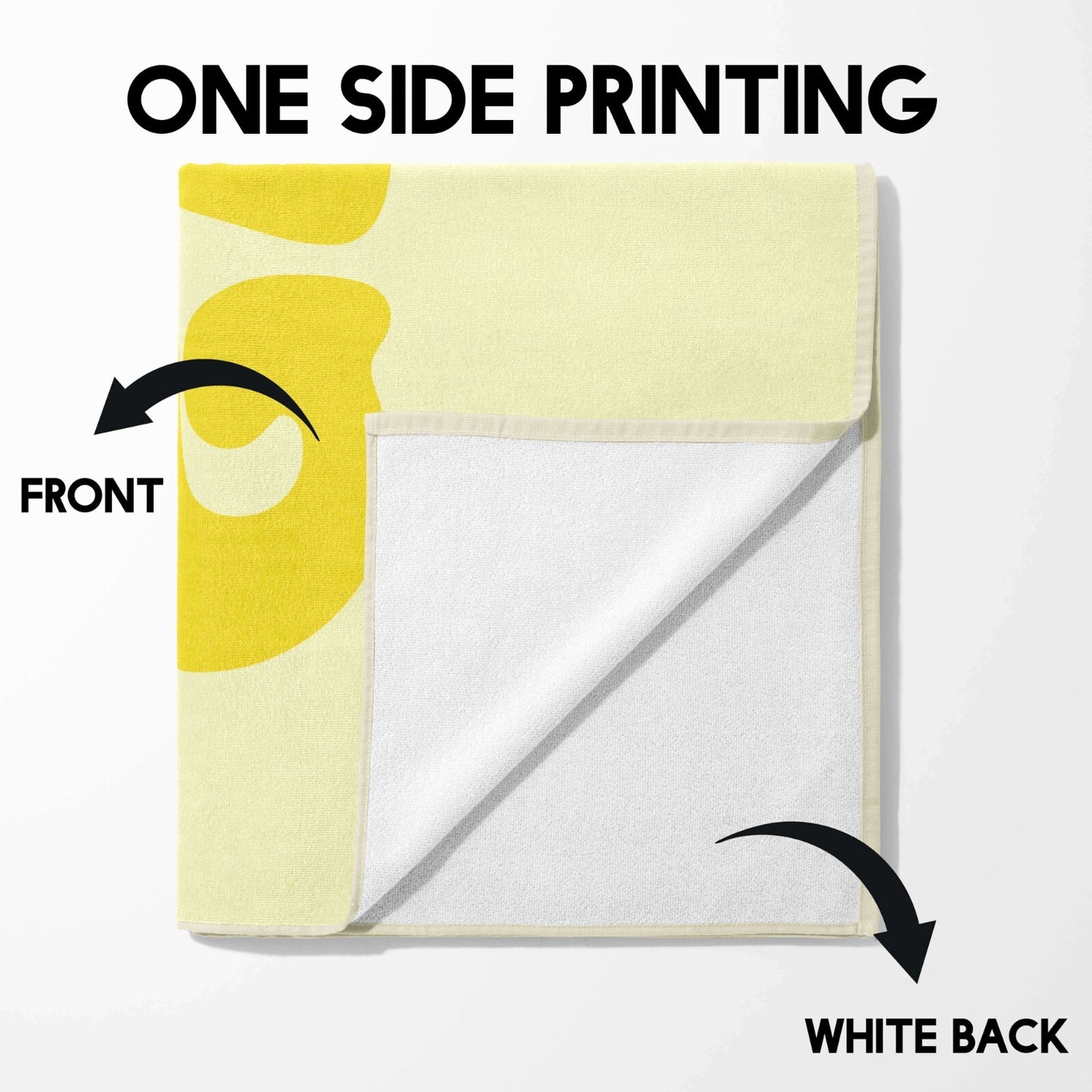 Personalised Custom Name Groovy Daisy Font Soft Absorbent Beach Bath Sheet Towel