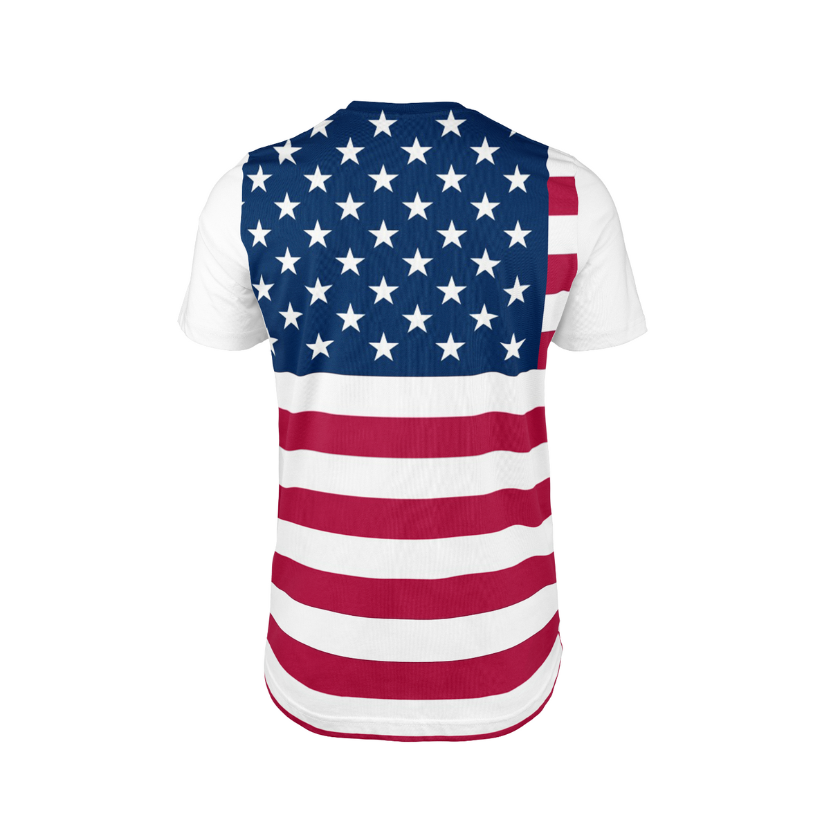 USA Flag America Custom All-Over Printed Unisex T-Shirt Top Gift Patriotic Tee