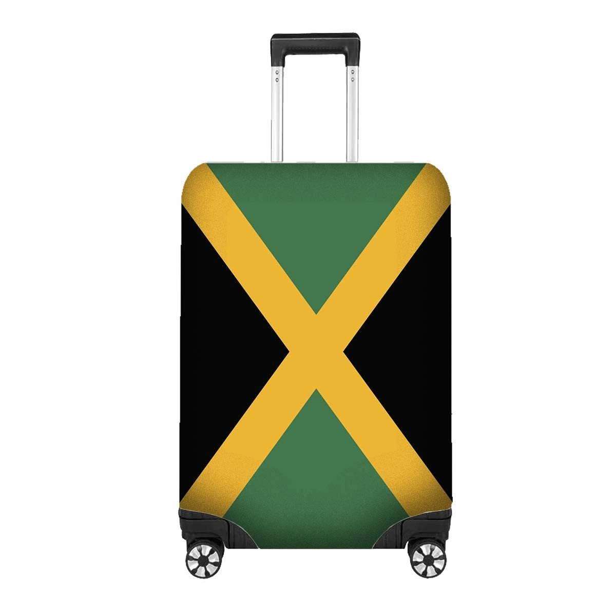 Jamaican Flag Custom Suitcase Cover Travel Gift Stretch Fit Luggage Protector