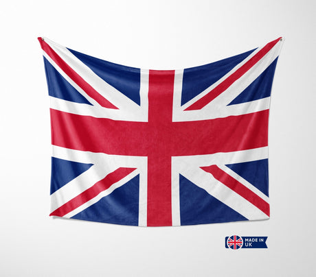 GB Flag Union Jack Flag Custom Made Soft Warm Fleece Blanket Home Decor Throw