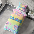 Personalised Name Mermaids + Jellyfish Single Bed Duvet Cover + Pillowcase Set