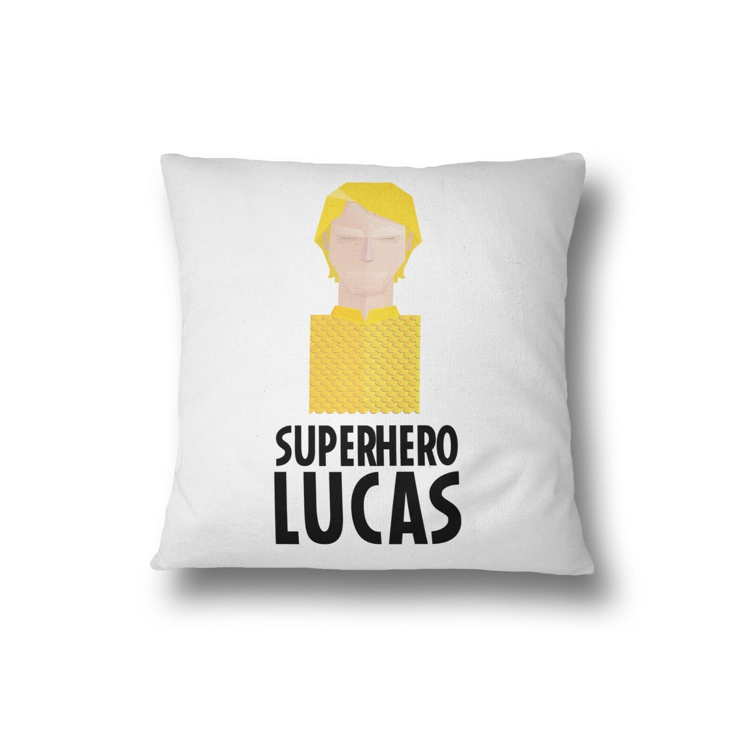 Superhero Personalised Name Kids Boys Soft Filled Cushion Bedroom Decoration