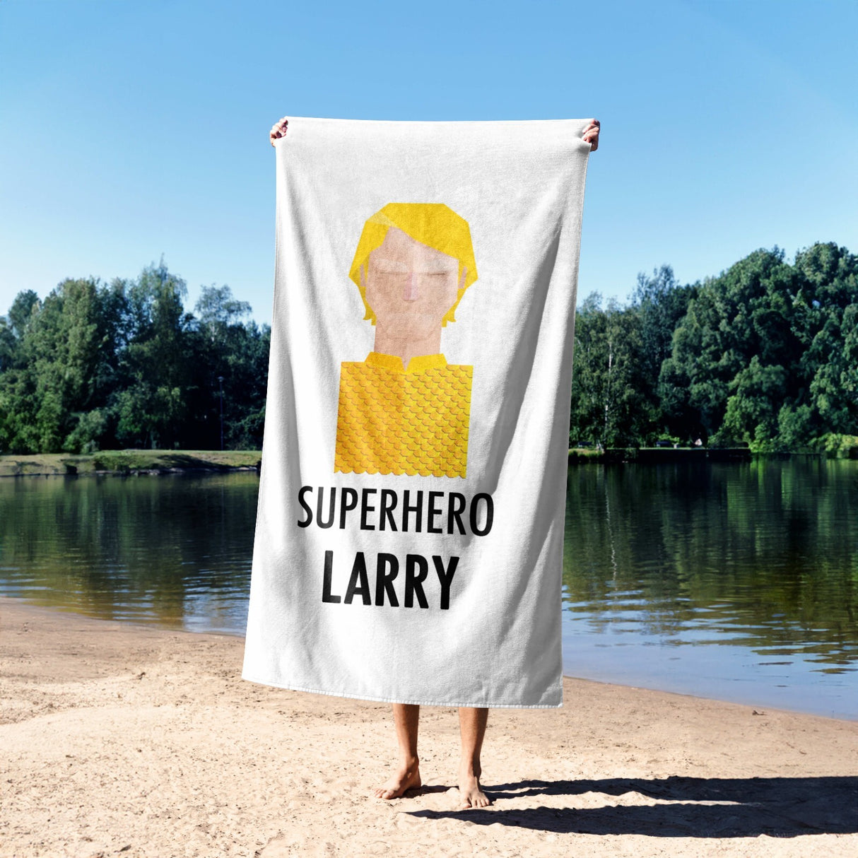 Superhero Personalised Name Custom Colour Kids Absorbent Beach Bath Sheet Towel