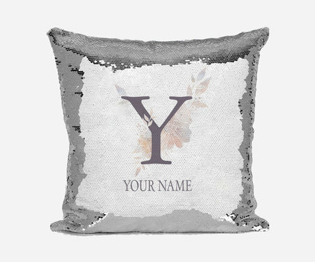 Personalised Misty Dusty Pastel Alphabet Sequin Magic Cushion Cover+Pillow Kids