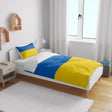 Ukraine Flag Design Cot Bed - Duvet Cover Toddler Pillowcase Cosy Gift Custom