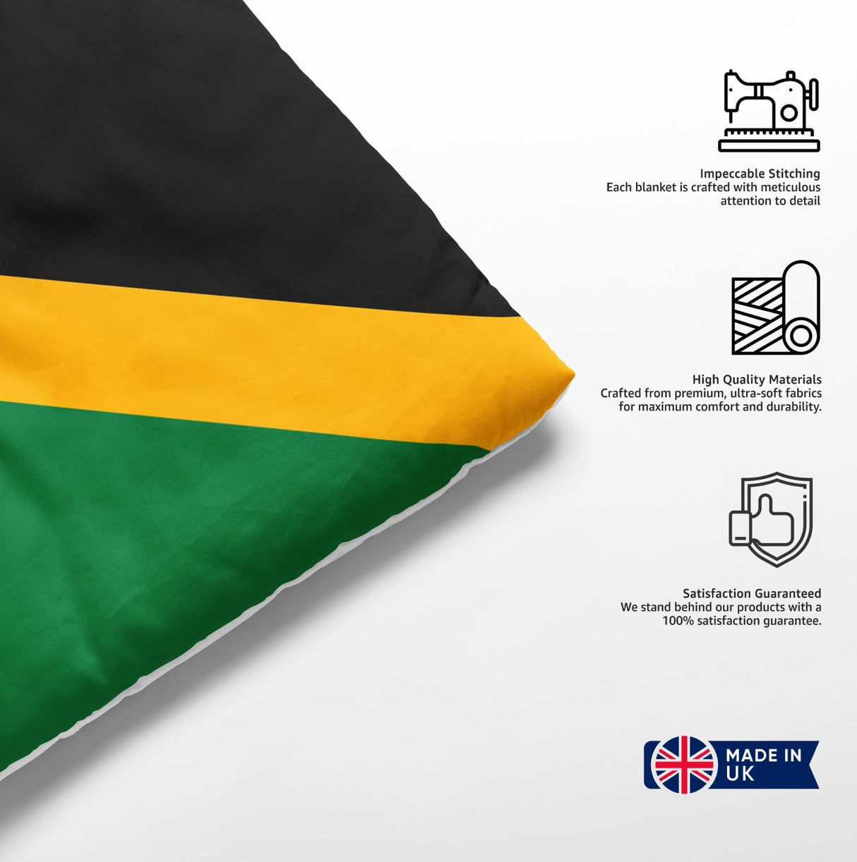 Jamaican Flag Jamaica Design Gift Custom Toddler Cot Bed Duvet Cover+Pillowcase