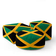 Jamaican Flag Design Custom - Ottoman Filled Pouffe Footrest Inc Washable Cover