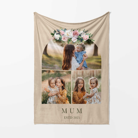Blanket Photo Text Personalised Upload Soft Warm Fleece Memory Throw Decor Gift