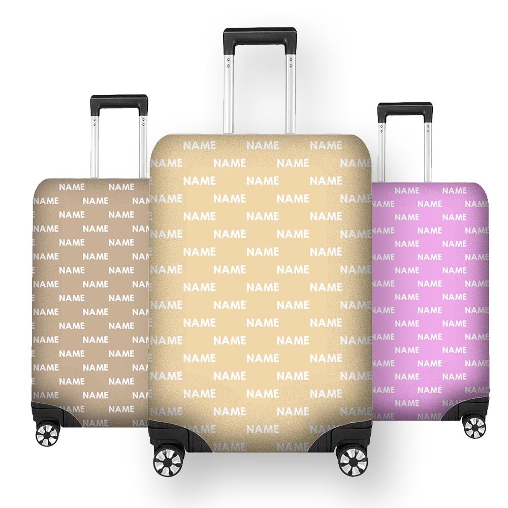 Custom Luggage Cover Personalised Any Name Colour Suitcase Protector Stretch Fit
