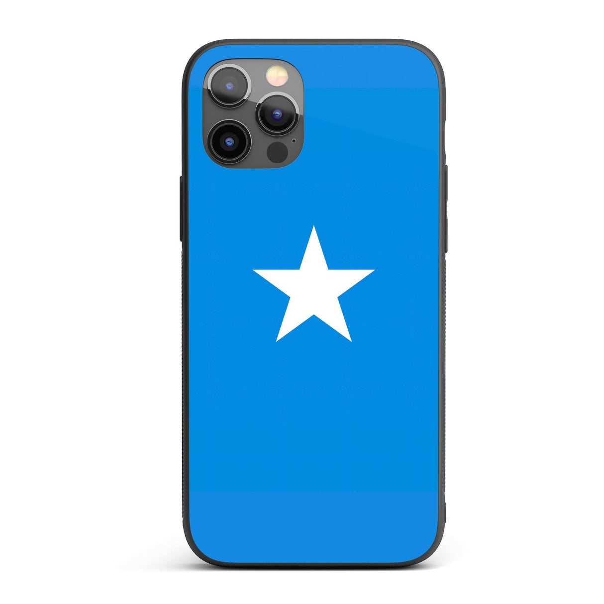 Somalia Flag Design Gift Protector Custom Printed iPhone Case - Black TPU Cover
