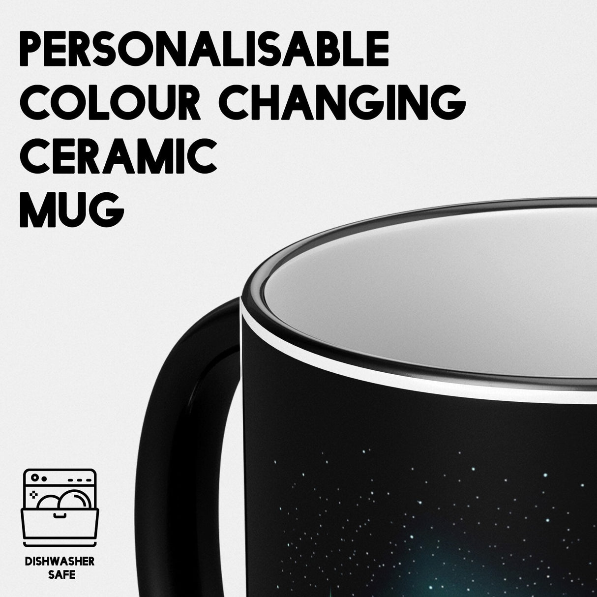 Northern Lights Heat Sensitive Magic Colour Changing Mug Novelty Drink Cup Gift