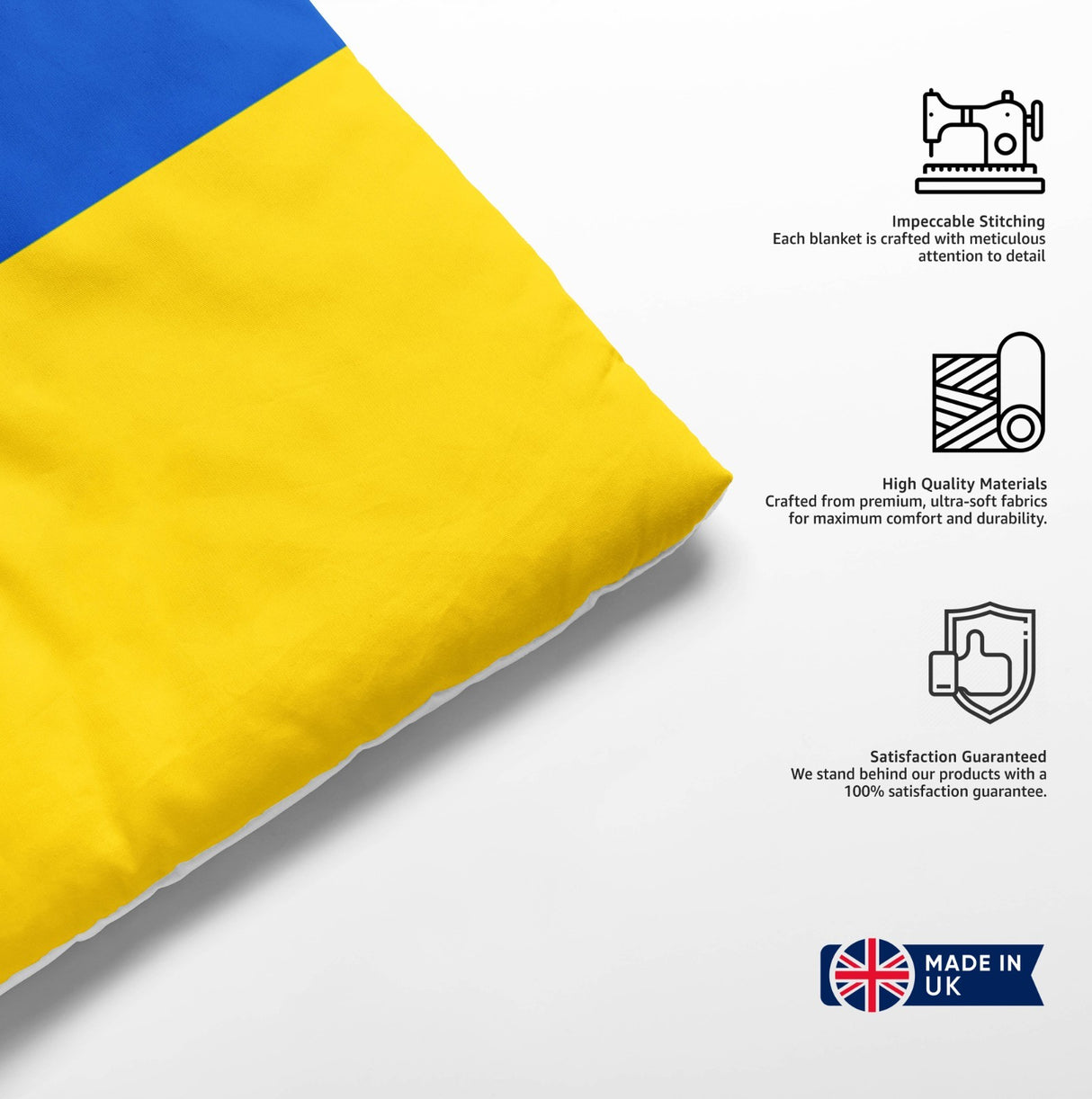 Ukraine Flag Design Cot Bed - Duvet Cover Toddler Pillowcase Cosy Gift Custom