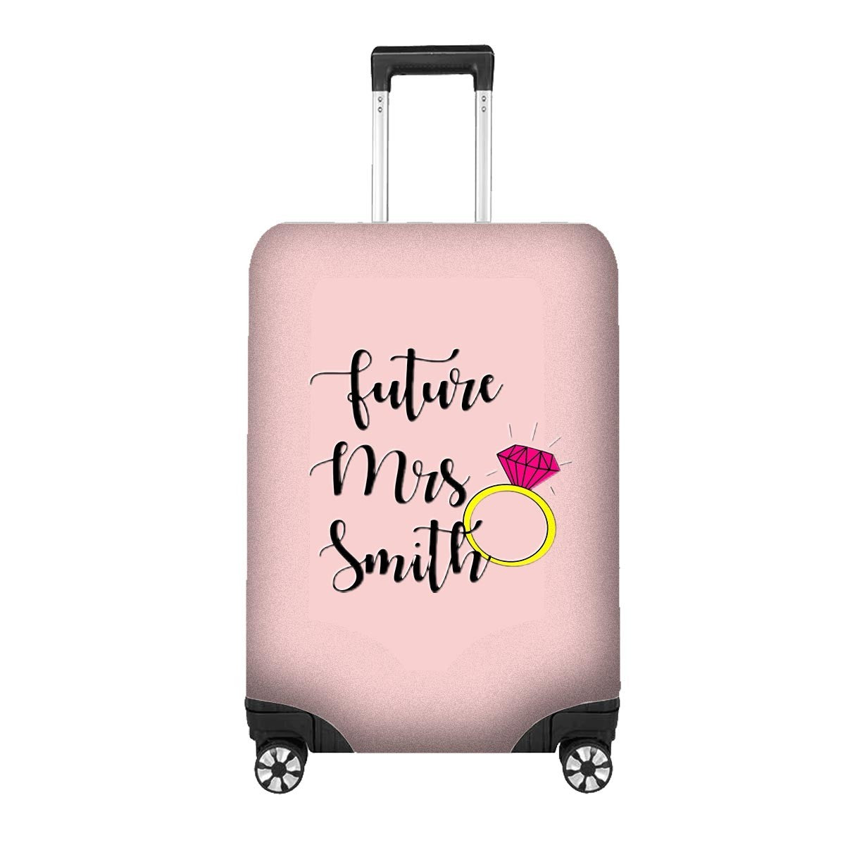 Future Mrs Name Gift Custom Wedding Luggage Cover Personalise Suitcase Protect