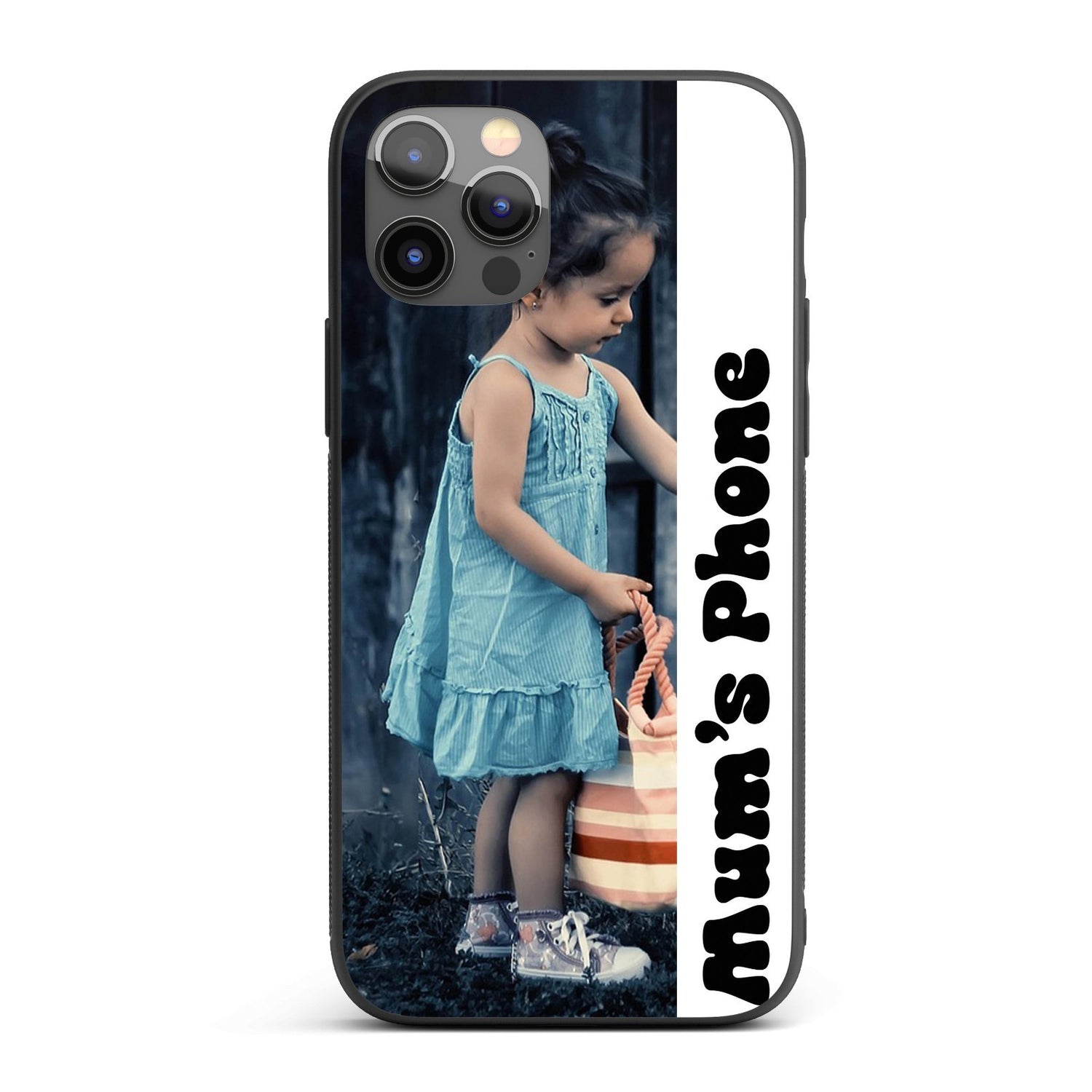 Upload Your Own Photo Design Personalised Printed iPhone Black Case Custom Made