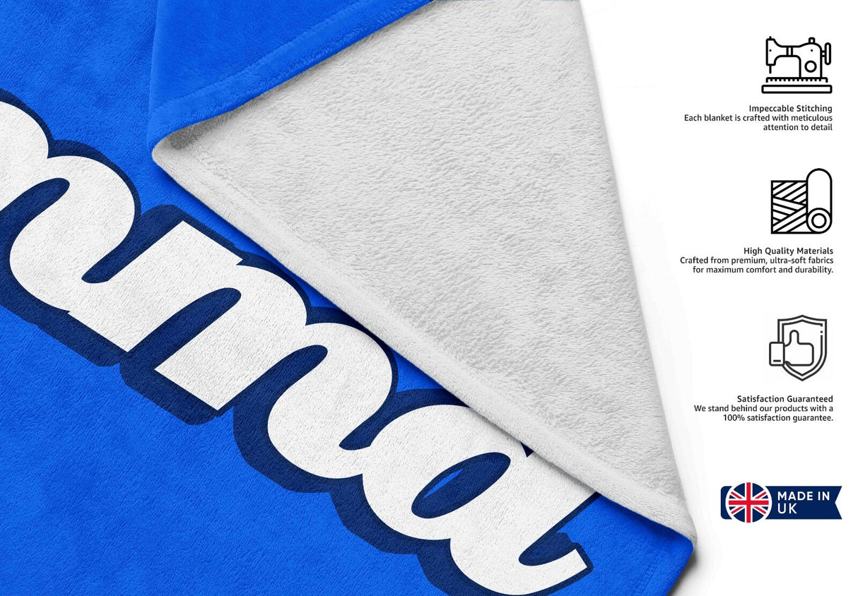 Personalised Custom Name Funky Font Any Background Colour Beach Bath Sheet Towel