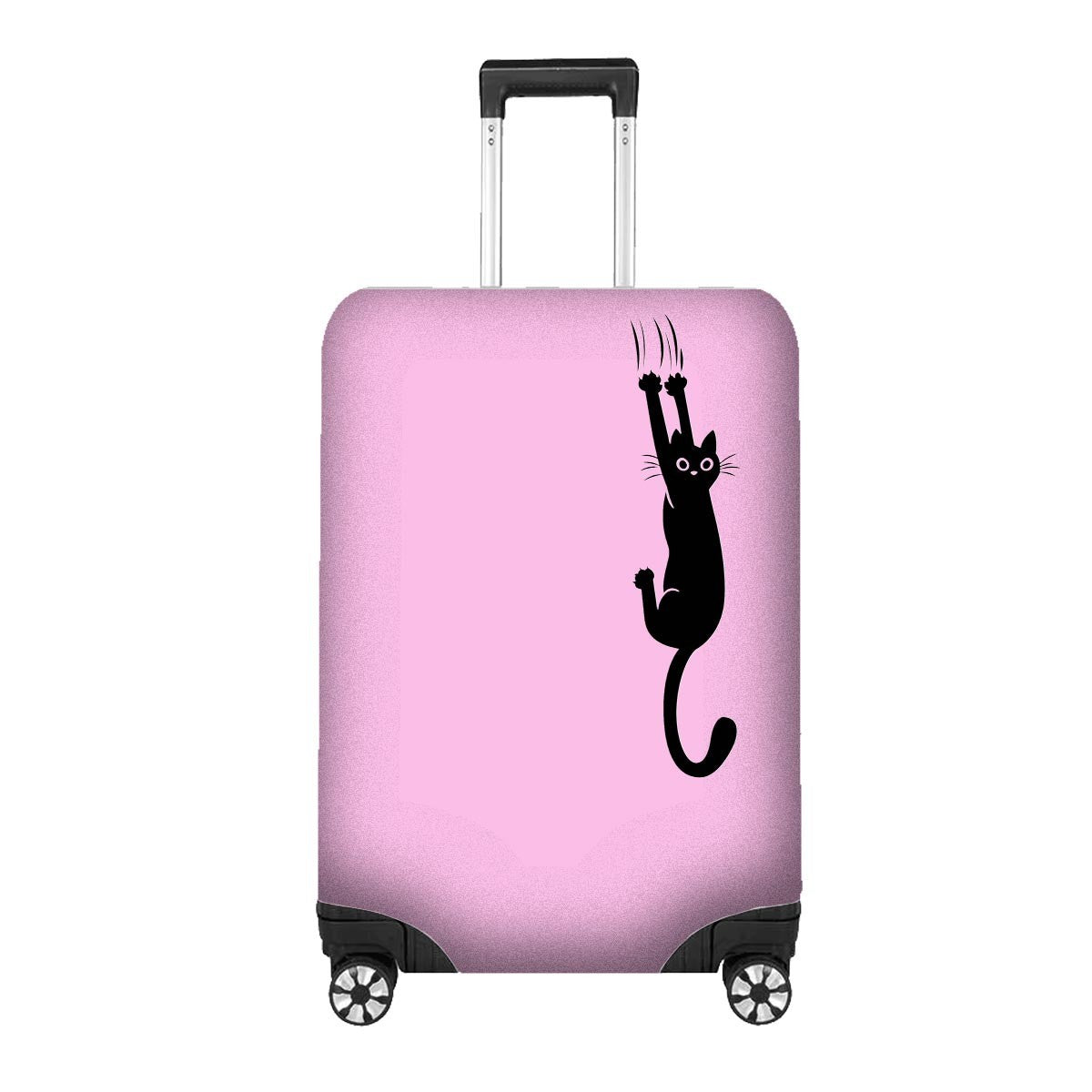 Black Cat Slipping Scratch Luggage Cover – GIft Personalised Suitcase Protector