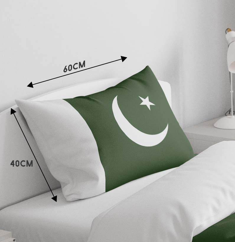 Pakistan Flag Design Gift Custom Toddler Cot Bed Duvet Cover + Pillowcase Set