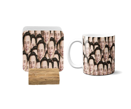 Upload Your Own Face Head Collage Novelty Coffee Mug Gift 11oz Ceramic