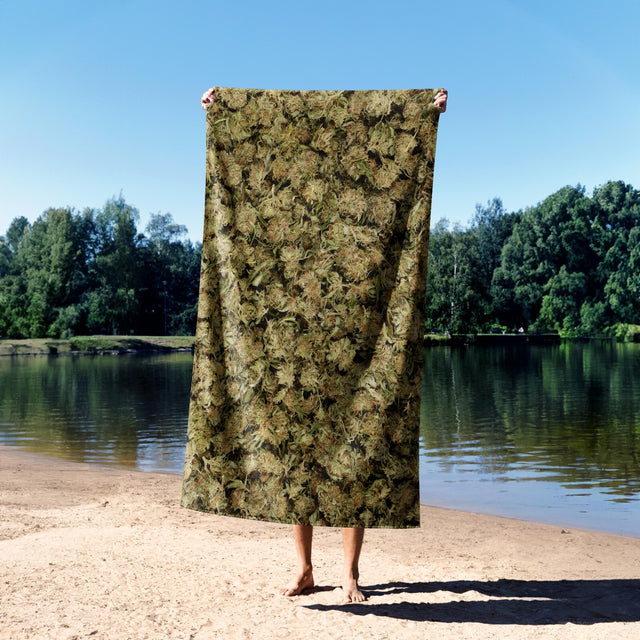 Weed Bag Funny Prank Cheeky Novelty Joke Novelty Beach Bath Sheet Hand Towel