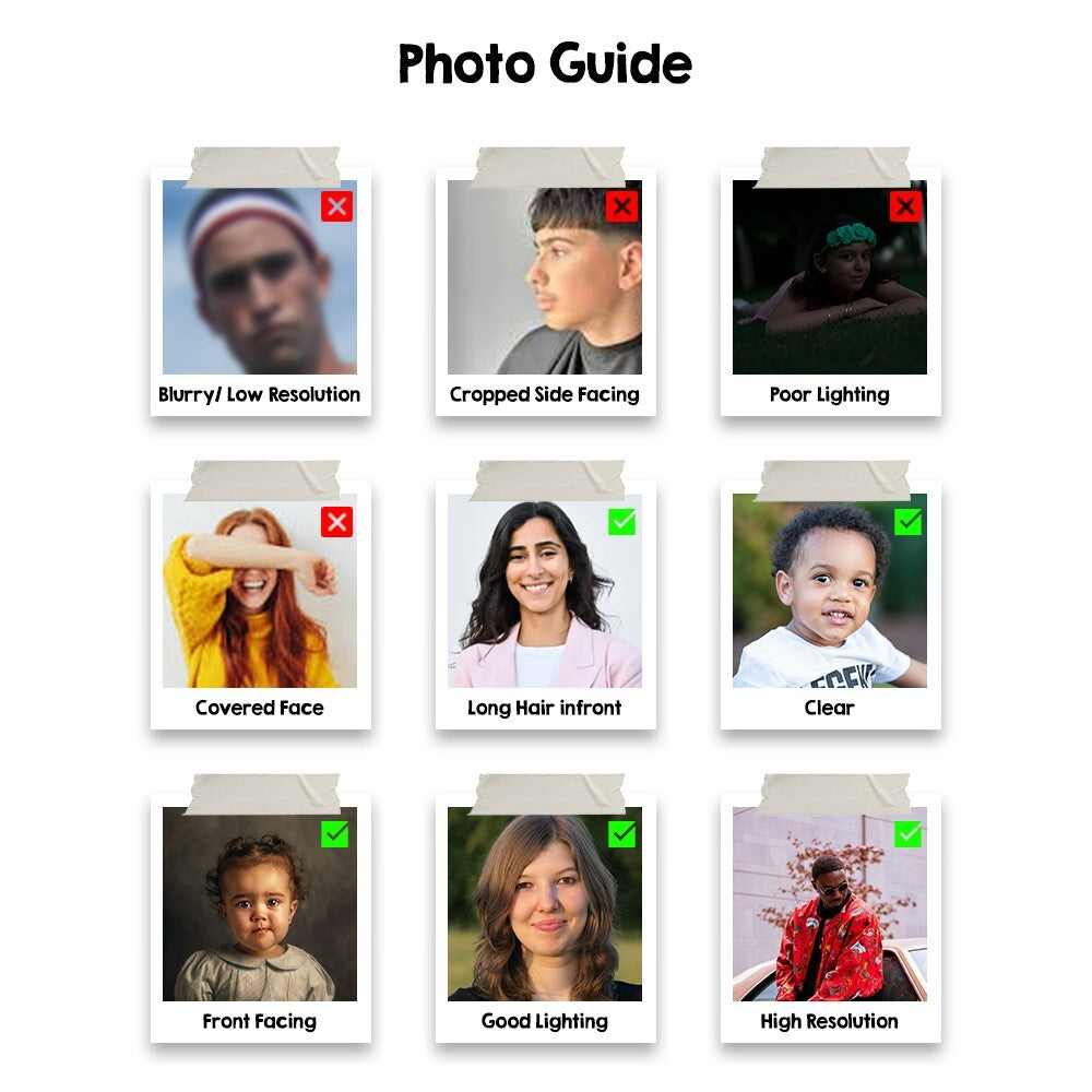 Custom 3D Human Face Body Head Crop Out Cushion Pillow Personalised Photo Upload