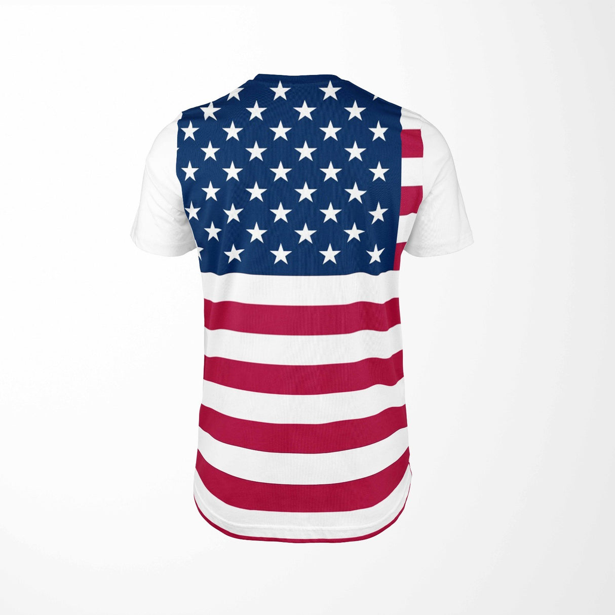 USA Flag America Custom All-Over Printed Unisex T-Shirt Top Gift Patriotic Tee