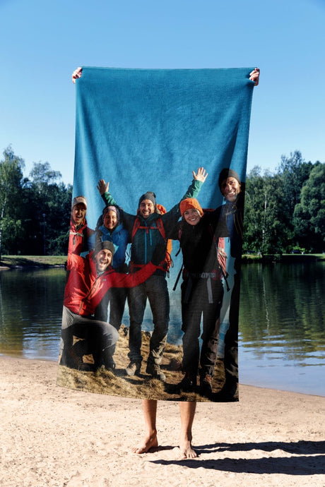 Upload Your Own Photo Personalised Custom Soft Absorbent Beach Bath Sheet Towel