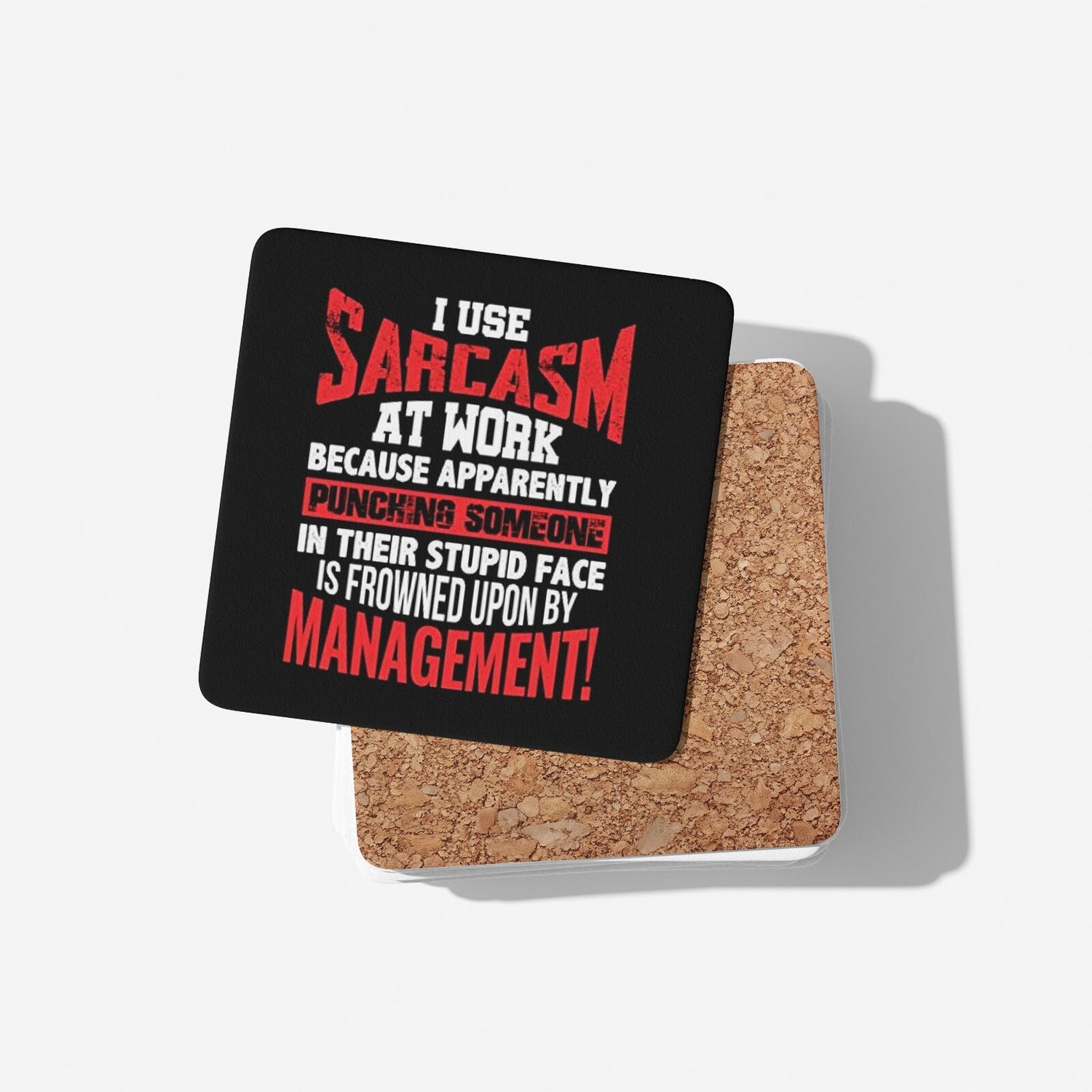 Sarcasm at Work Rude Cheeky Funny Gift Coffee Tea Mug + Coaster Option Him Her