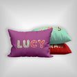 Personalised Name Cookie Alphabet Font Customised Printed Soft Pillowcase Pillow