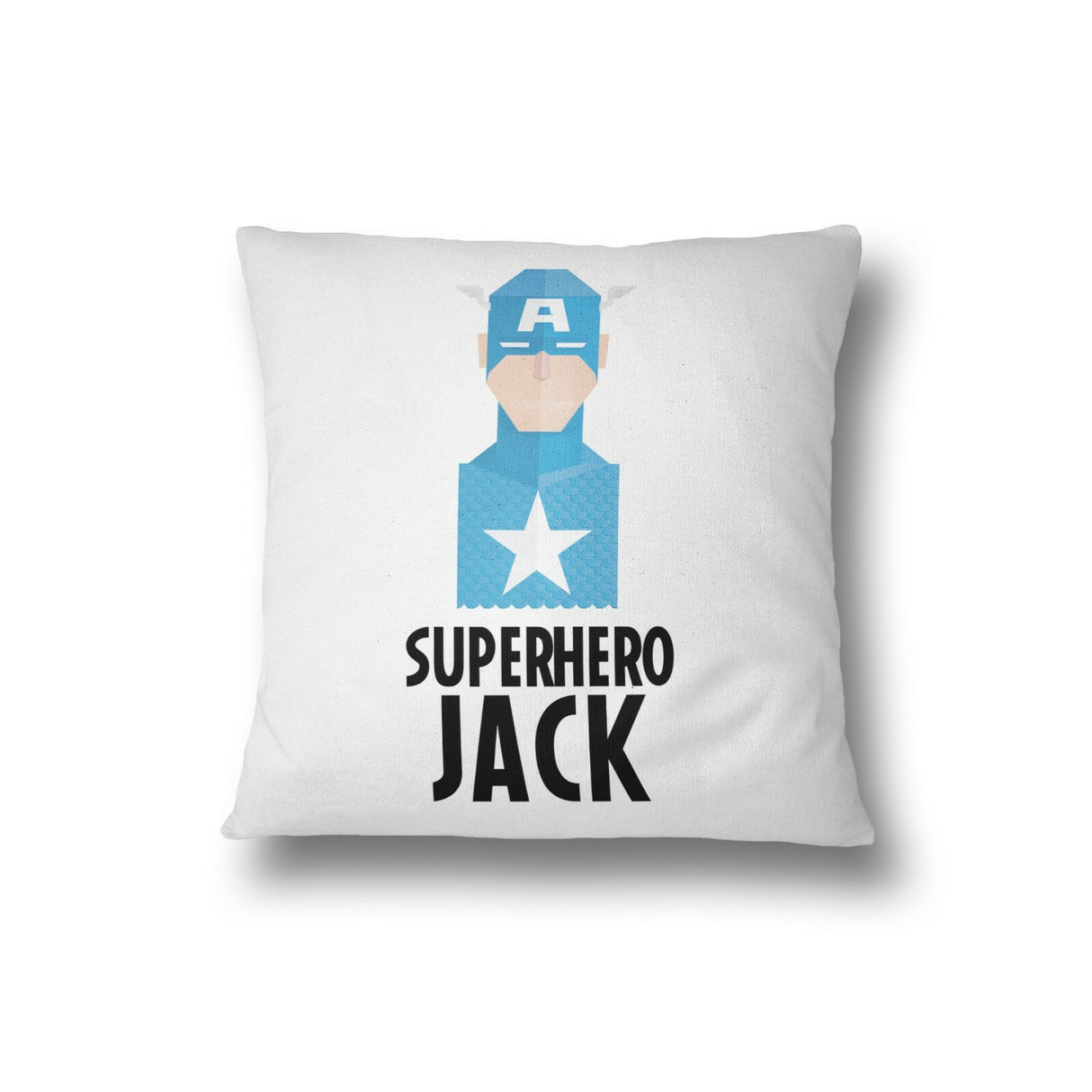 Superhero Personalised Name Kids Boys Soft Filled Cushion Bedroom Decoration